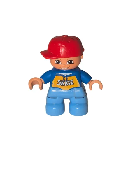 Lego Duplo Red Hat Skate Boy Toddler 2" Figure