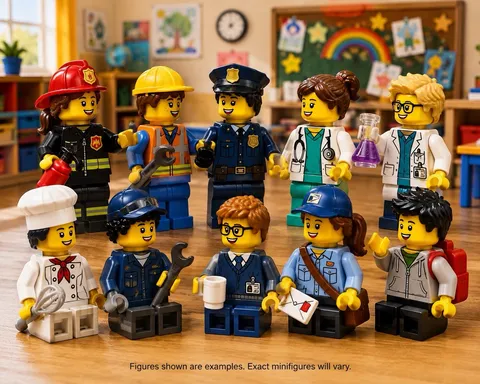 LEGO Child Minifigures Lot of 10 Career Day School Kids Random Pack