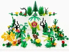 LEGO Plant Monster Minifig col215 + HUGE Lot of Vegetation Pieces!