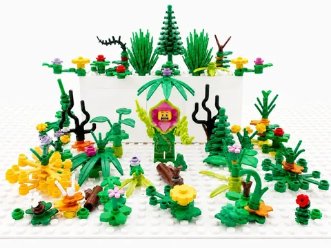 LEGO Plant Monster Minifig col215 + HUGE Lot of Vegetation Pieces!