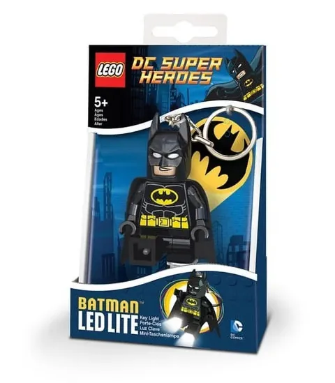 LEGO DC Comics Batman LED Key Light Minifigure Keychain Flashlight Santoki New