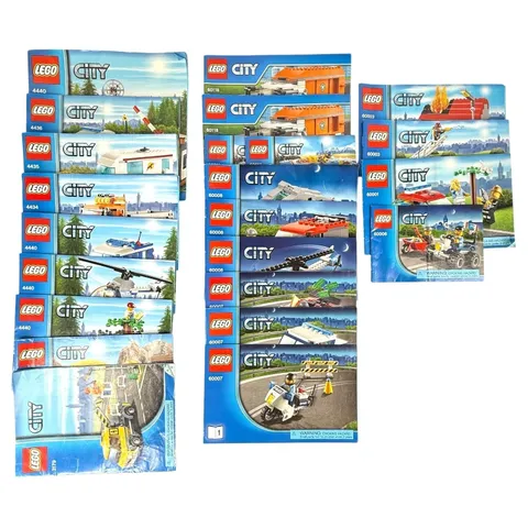 LEGO City Instruction Manuals Lot of 23 Mixed Sets Complete & Partial See Detail