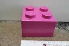 LEGO Pink Storage Brick Tub Project Case (4 knobs)