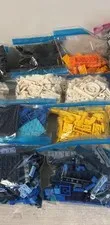 8 bag LEGO Bulk Lot Mixed Bricks Parts Pieces Multicolor Plastic Bag