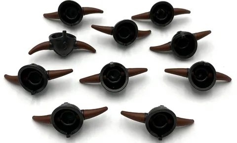 Lego 10 New Viking Minifigure Helmets with Horns 