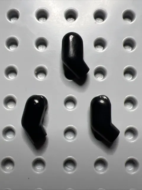 LEGO 982 Black Minifigure Replacement Right Arms 3pcs