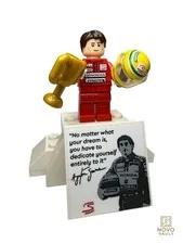 LEGO Creator Ayrton Senna Minifigure Helmet,Trophy +display Stand! 10330 twn497