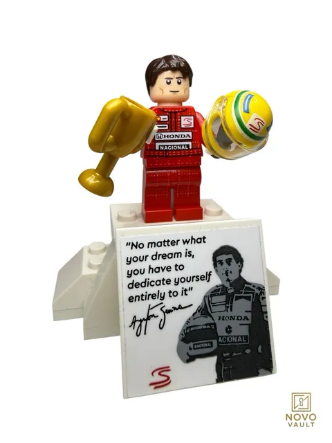 LEGO Creator Ayrton Senna Minifigure Helmet,Trophy +display Stand! 10330 twn497