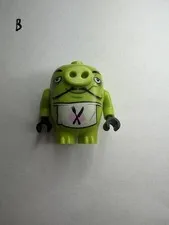Lego Chef Pig Angry Birds Minifigure Figure Green Fig w Apron Piggy Toy