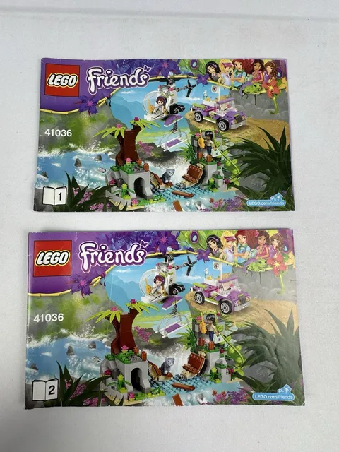 Lego Friends Instruction Manual Book ONLY 41036 Jungle Bridge Rescue Book 1 & 2