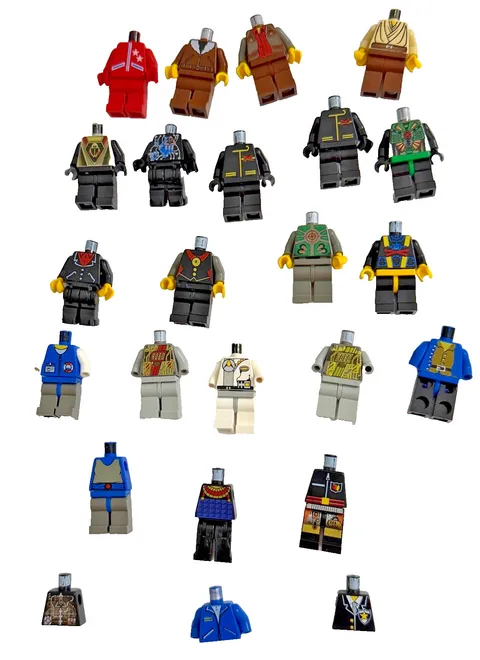 LEGO Minifigure Torso Legs Bulk Lot 23 Headless Body Pieces Star Wars Town MOC