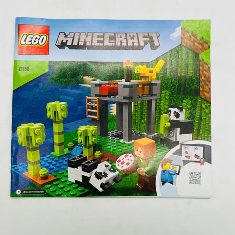 Lego Minecraft 21158 The Panda Nursery Instruction Manual ONLY