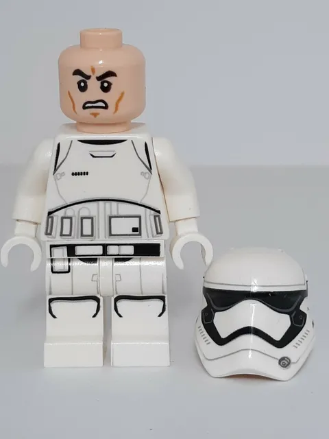 Lego Star Wars First Order Storm Trooper Rounded Mouth Pattern Minifigure 