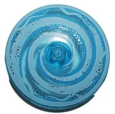 Lego 3960 30065 Dish 4x4 Inverted Radar with Solid Stud White Swirl Pattern
