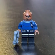 LEGO Marvel Nick Fury Minifigure - sh056 76004 - EXCELLENT