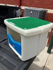 Step 2 Lego Duplo Building Block Table W/ Storage Underneath!
