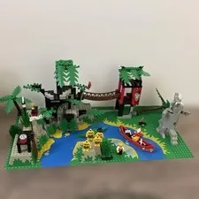 LEGO Islanders Jungle Set Bridge Canoe Crocodile Minifigures Instruction Manual