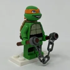 Lego Michelangelo Minifigure w/ Nunchucks 79100 Lab Escape TMNT tnt012