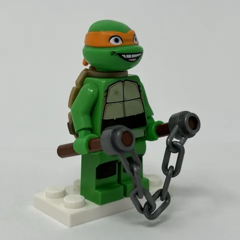 Lego Michelangelo Minifigure w/ Nunchucks 79100 Lab Escape TMNT tnt012