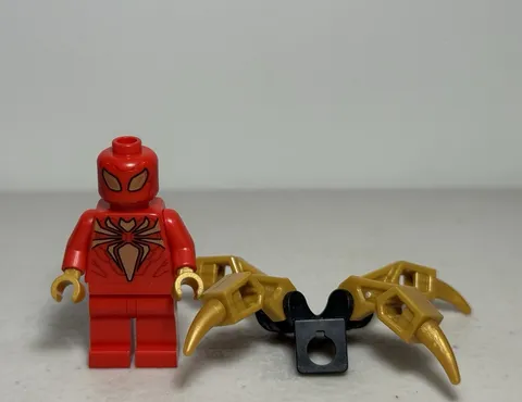 LEGO Marvel Spider-Man Minifigure Red Suit w/ Gold Arms Accessory