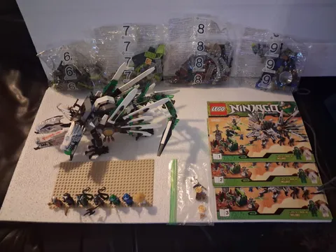 LEGO Ninjago Epic Dragon Battle 9450 Dragon w/4 Sealed Bags, All Minis & Manuals