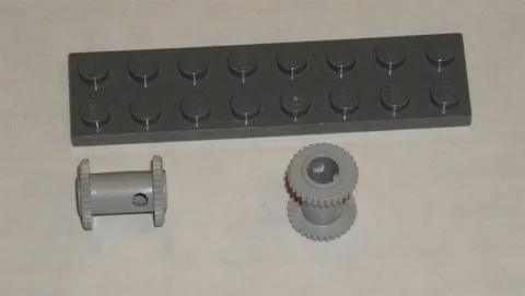 LEGO NEW 2x2 Light Bluish Grey Hose Reel (2x) 4211370 Brick 2585