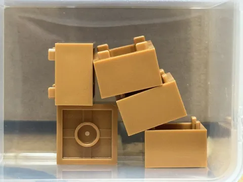 LEGO Parts - Medium Nougat Container, Box 2 x 2 x 1 - No 2821 - QTY 5