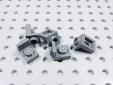 LEGO Lot of 5 Dark Bluish Gray 1x1-1x1 Inverted Brackets BP