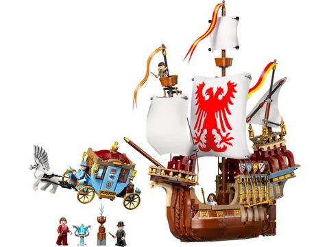 LEGO Harry Potter Bundle, Owlery, Dumstrang Ship plus Carriage