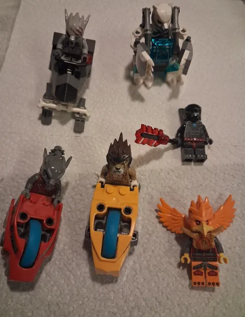 O-1 Lego Lot 5 Chima Speedorz w/  6 Minifigures 30256 Frax Wilhurt 70113
