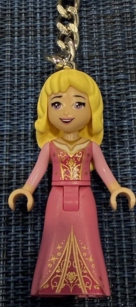 Aurora Disney Princess Sleeping Beauty Lego Keychain 853955