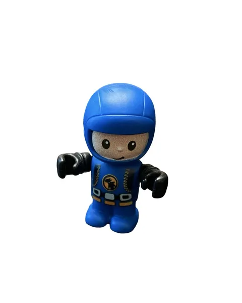 LEGO Blue Minifigure Spacebaby Classic Space Baby Astronaut w/Space Jet 2.25”