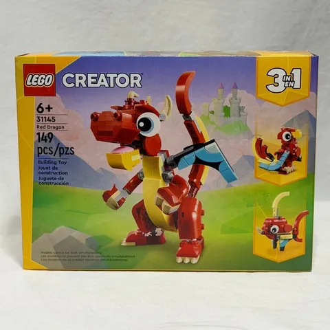 LEGO CREATOR: Red Dragon (31145) ~ NEW / FACTORY SEALED ~