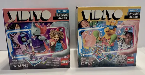 LOT - LEGO 43106 Unicorn DJ BeatBox + Party Llama 43105 Music Video Maker NIB