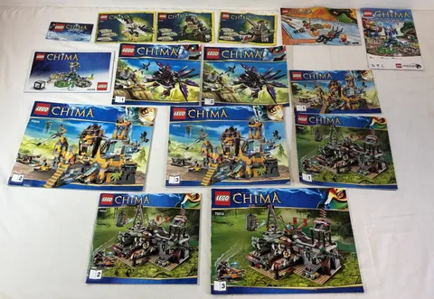 lot of LEGO CHIMA instruction manuals~70010,70014,70012,50006,70150,70124,70125+