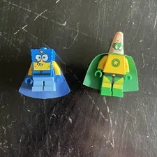 LEGO SpongeBob & Patrick Superhero Minifigures From Set 3815