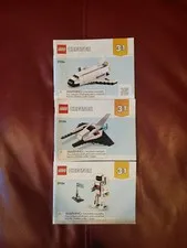 LEGO Creator 3 in 1 Space Shuttle 31134 Instruction Guide MANUAL ONLY