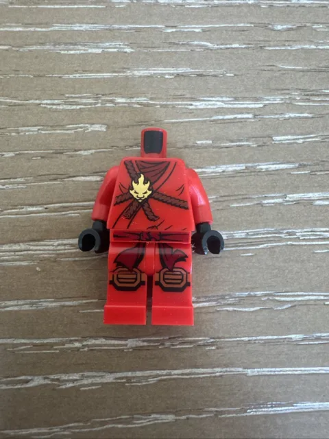 LEGO Red Ninja Body Minifigure Black Hands Plastic Figure Kai