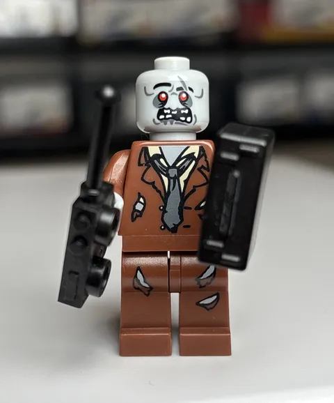 Lego Zombie mof018 Minifigure Halloween Reddish Brown Suit Monster Frankenstein