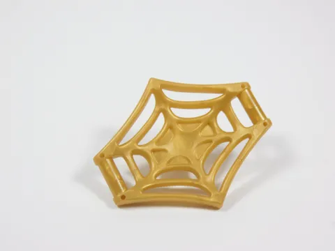 LEGO Pearl Gold Spiderweb w/ Pin on Back Weapon Minifig S3