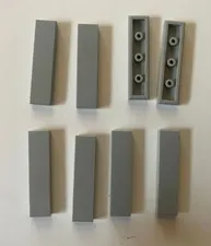 LEGO 1x4 LIGHT GRAY TILE Flat (8 pieces) #2431 Dots Building Blocks Parts
