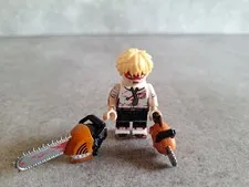 Lego Denji Chainsaw Man MiniFigure Mint Condition W Chainsaw Dog Set Anime