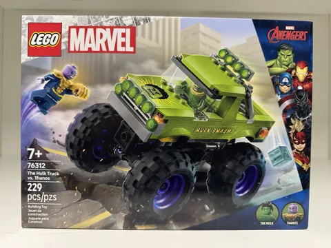 LEGO Marvel Avengers 76312 Hulk Truck vs Thanos 229 pcs 7+ Box Minifigs