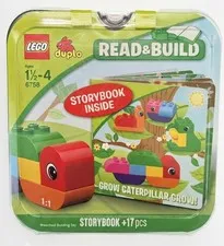 LEGO Duplo 6758 Read & Build Grow Caterpillar Grow! Book & Blocks Set Brand New