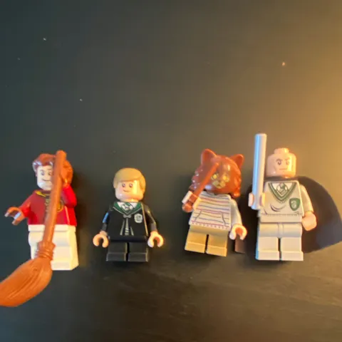 LEGO Harry Potter Minifigure Lot of 4 Draco Malfoy Lucius Malfoy Cape