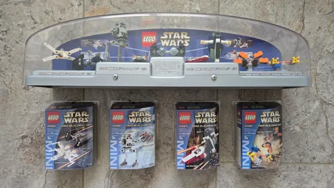 RARE LEGO Star Wars Mini Store Display COMPLETE Bundle + Sealed Sets 4484-4487