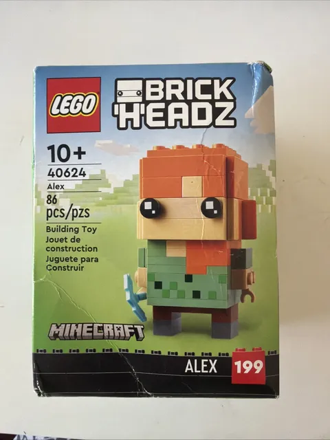 LEGO Brickheadz: Alex (40624) from Minecraft - 86 pieces - ages 10+ - sealed