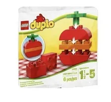 LEGO DUPLO Apple (30068) Retired Polybag 6pc For Ages 1.5-5 Years Food Fruit