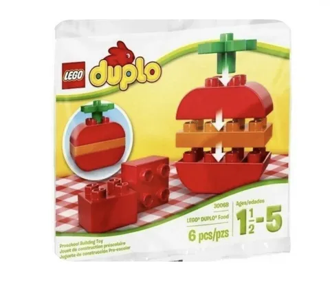 LEGO DUPLO Apple (30068) Retired Polybag 6pc For Ages 1.5-5 Years Food Fruit