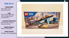 LEGO City Car Transporter Truck with Sports Cars Building Set  60408, Sealed, US